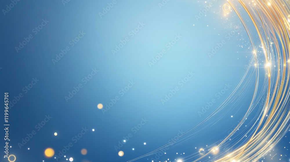 Obraz premium Blue background luminous technology background