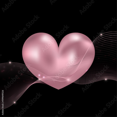 abstract background with heart