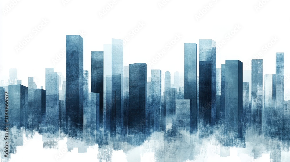 Fototapeta premium A realistic bar chart, corporate finance theme, realistic textures, professional blue tones, isolated on white background