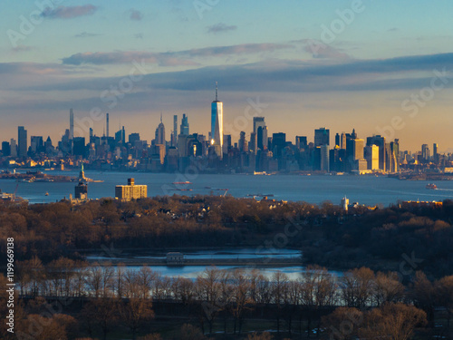Downtown NYC Skyline from Staten Island
