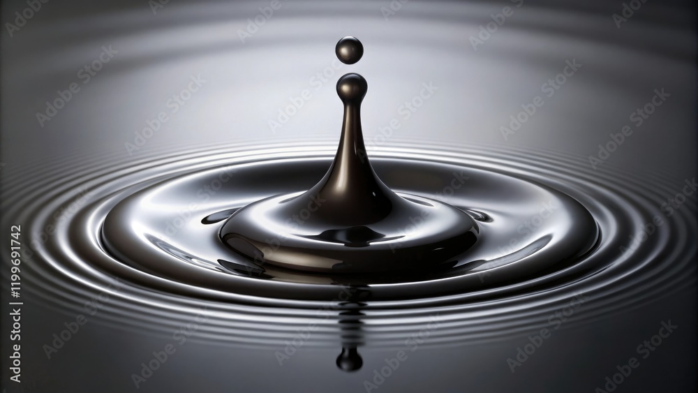 A puddle of black goo with a single drop of dripping liquid on its surface, dripping liquid, forgotten object, dirty water A puddle of black goo with a single drop of dripping liquid on its surface, dripping liquid, forgotten object, dirty water