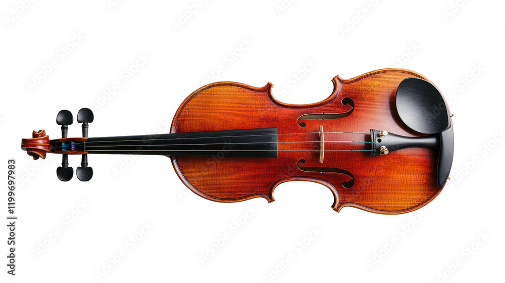A beautifully crafted violin on a white isolated background, showcasing its intricate design and polished wood finish, perfect for music enthusiasts. A beautifully crafted violin on a white isolated background, showcasing its intricate design and polished wood finish, perfect for music enthusiasts.