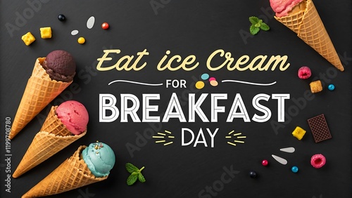 eat ice cream for breakfast day
