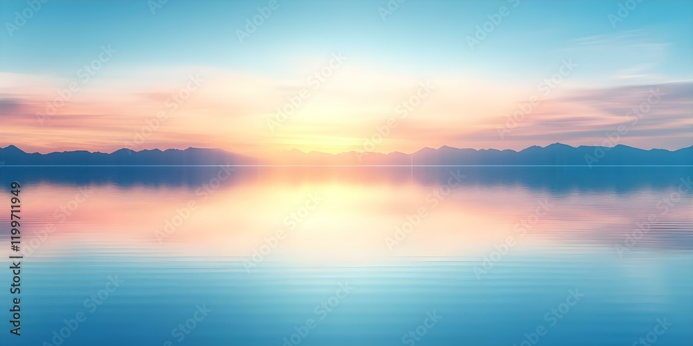 A tranquil landscape featuring a calm lake reflecting a colorful sunset with mountains in the background. Concept Tranquil Landscape, Calm Lake Reflection, Colorful Sunset, Majestic Mountains A tranquil landscape featuring a calm lake reflecting a colorful sunset with mountains in the background. Concept Tranquil Landscape, Calm Lake Reflection, Colorful Sunset, Majestic Mountains