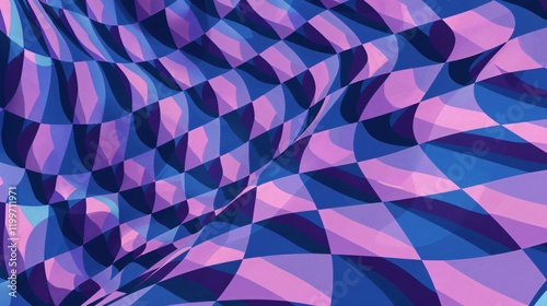 Vibrant and Retro Checkered Patterns Vintage Background