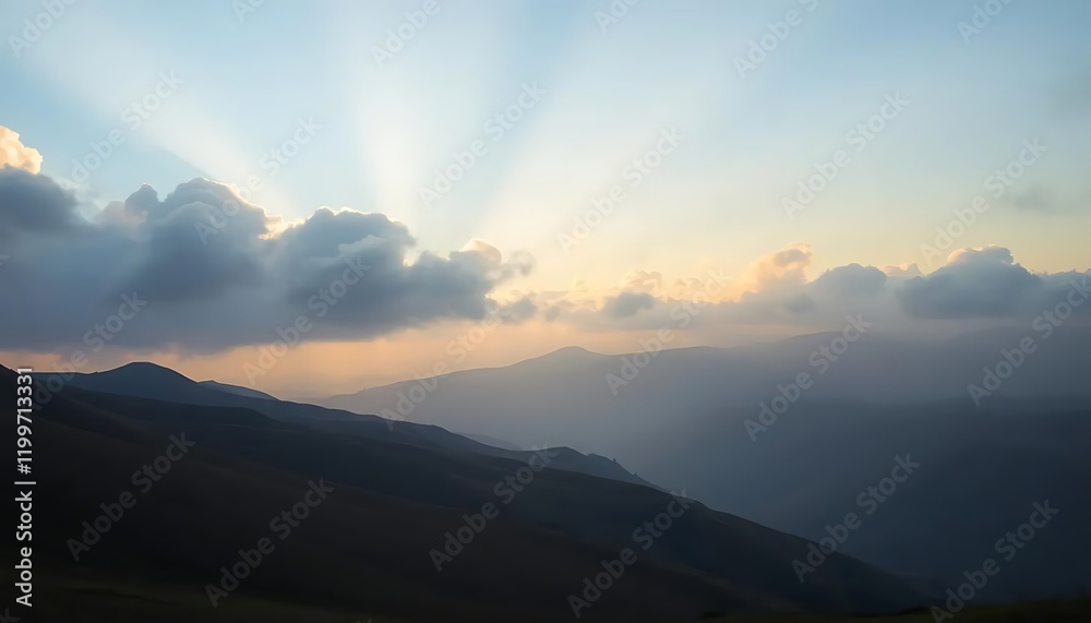 Majestic Mountain Sunset Landscape Photography Majestic Mountain Sunset Landscape Photography