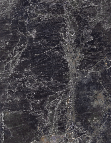 texture of black geological polished mineral mica