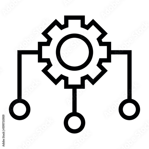 system integration vector icon