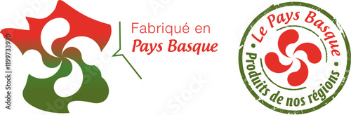 Logo fabriqué en Pays Basque, Euskal Herria, produits de nos régions