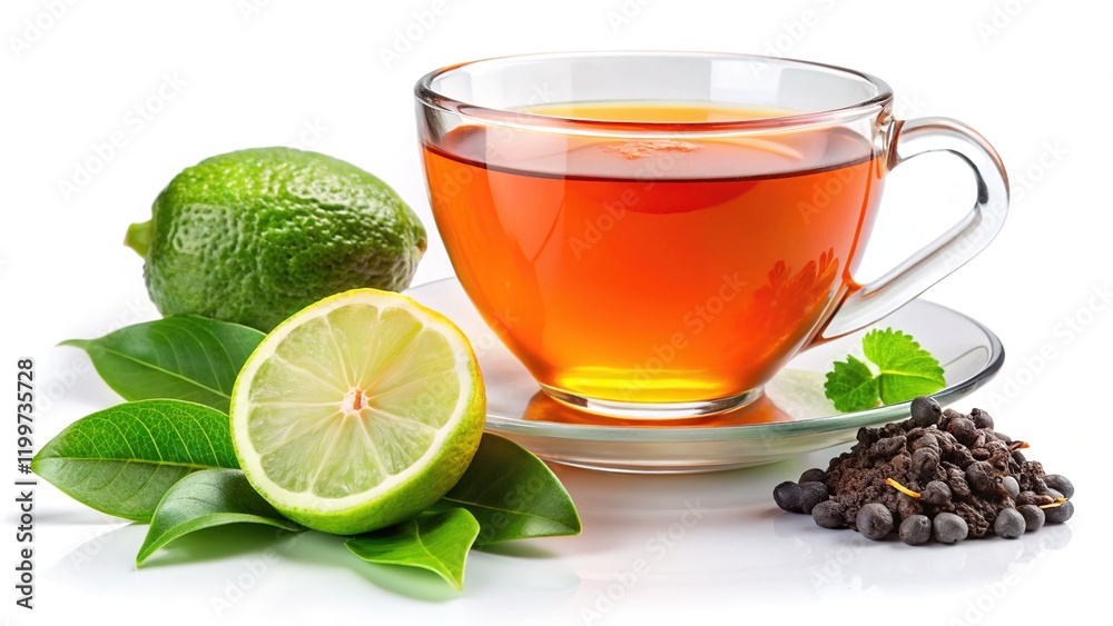 Earl Grey Tea with Bergamot Essence - High-Quality Image Earl Grey Tea with Bergamot Essence - High-Quality Image