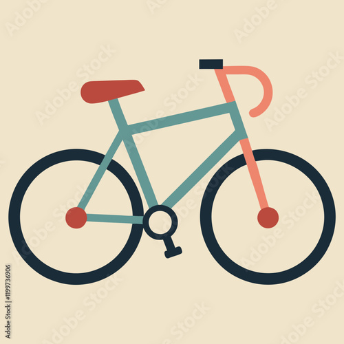 vector illustration of a bicycle