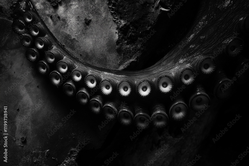 Intriguing underwater encounter ocean depths macro photography dark environment close-up marine life exploration