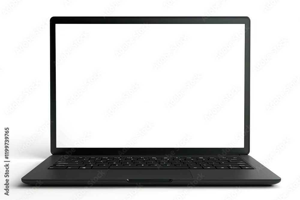High Quality Picture of Black Laptop Mockup Frontal View High Quality Picture of Black Laptop Mockup Frontal View