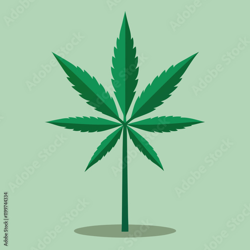 cannabis leaf vector illustration
