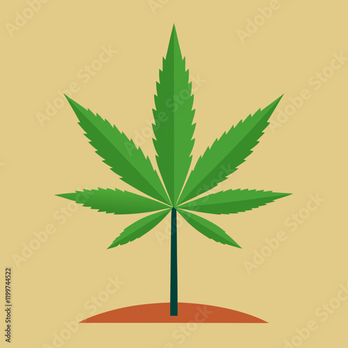 cannabis leaf vector illustration