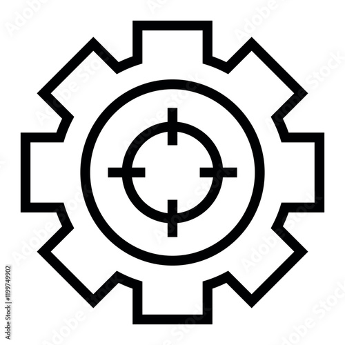 targeting process vector icon