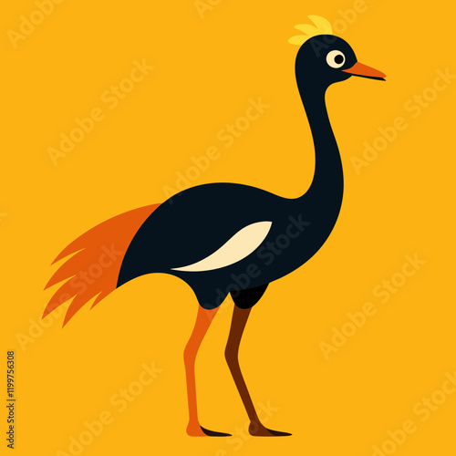 illustration of an emu