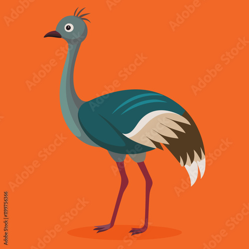 illustration of an emu