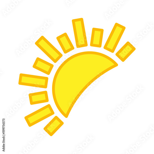 Sun icon design template