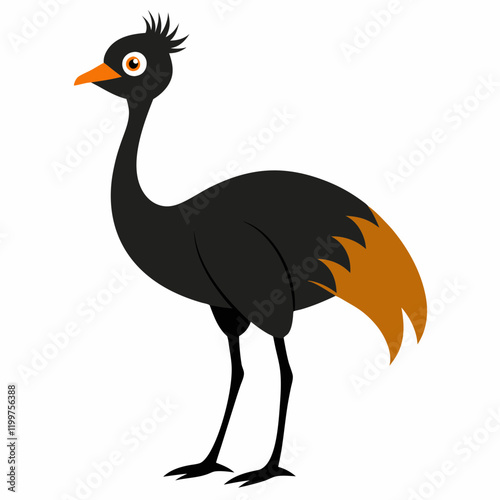 illustration of an emu