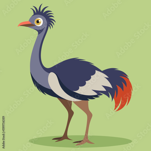 illustration of an emu
