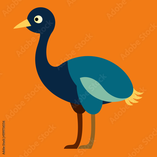 illustration of an emu