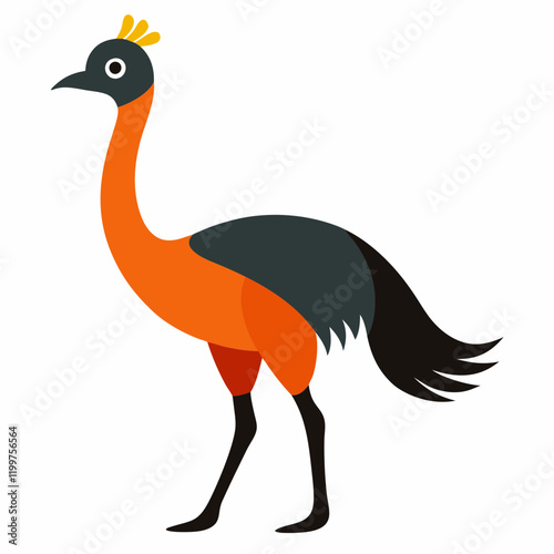 illustration of an emu