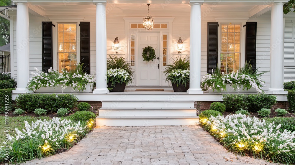Fototapeta premium Front entrance photography elegant curb appeal