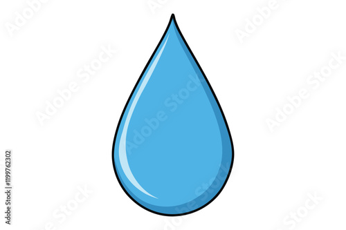 drop water vector illustration on white background