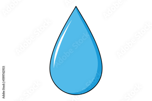 drop water vector illustration on white background