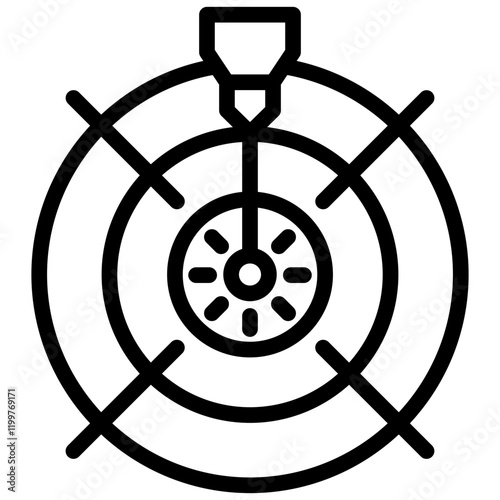 Accuracy Outline Icon