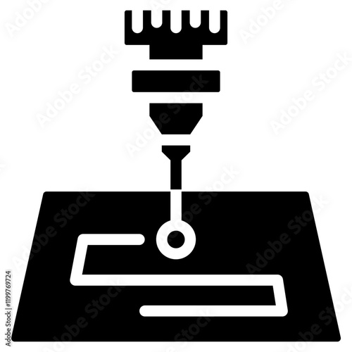 Engraver Glyph Icon