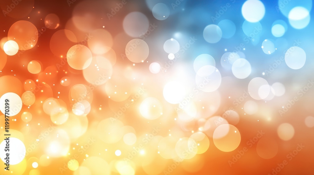 Vibrant bokeh effect in orange and blue hues. Vibrant bokeh effect in orange and blue hues.