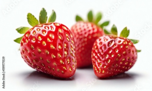 Wallpaper Mural strawberry isolated on white background Torontodigital.ca