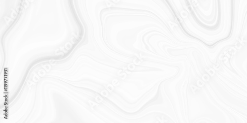 White and grey liquid marble pattern texture natural background. Liquify Swirl white and gray color art. Beautiful drawing with the divorces and wavy lines in gray tones.	
