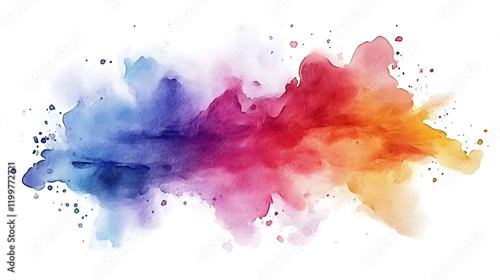 Watercolor stain on transparent abstract background Watercolor stain on transparent abstract background