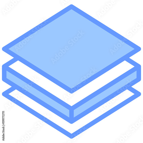 Materials Blue Icon