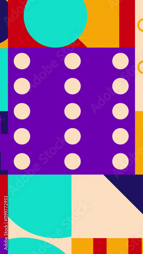Bauhaus Style Abstract Background