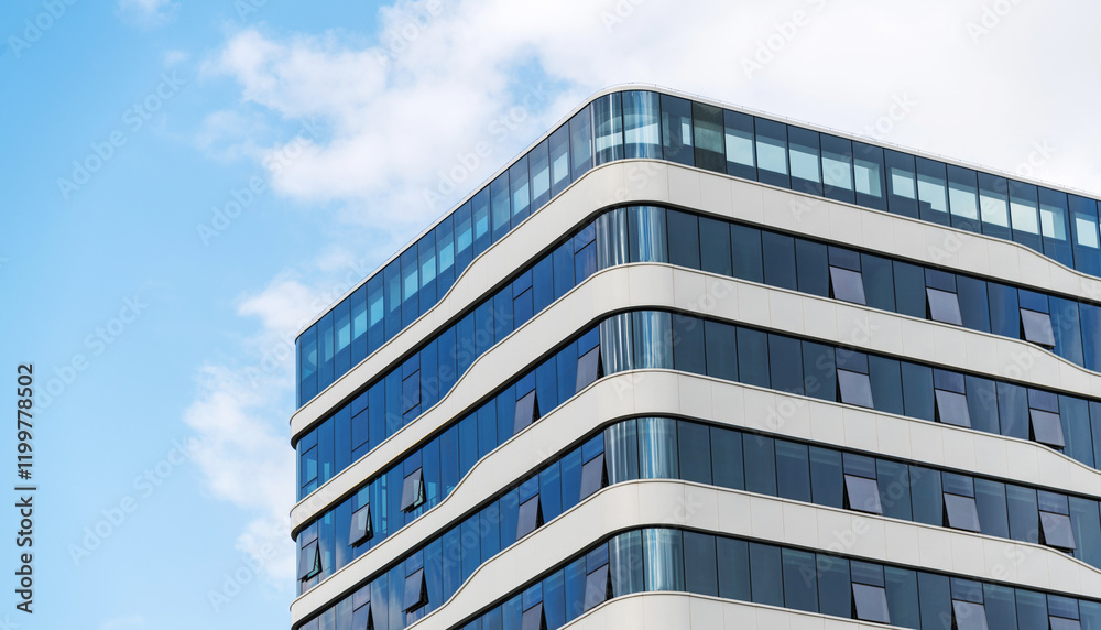 Appearance of modern office building Appearance of modern office building