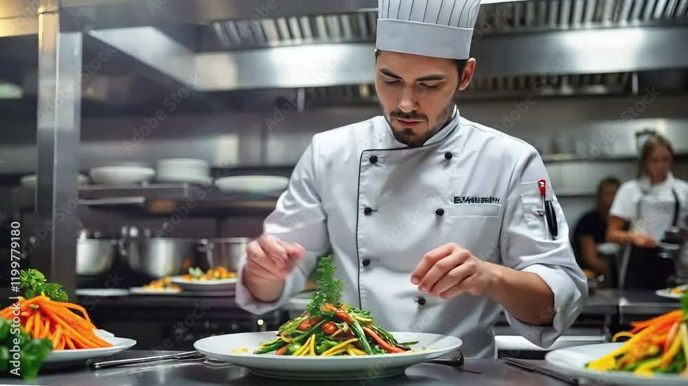 Culinary Expertise in a High-End Restaurant Kitchen Culinary Expertise in a High-End Restaurant Kitchen