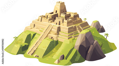 Icon of the Machu Picchu in Peru