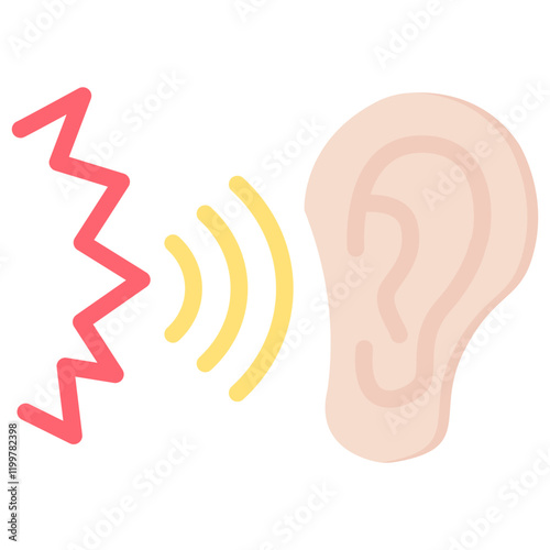 Noise Pollution Flat Icon