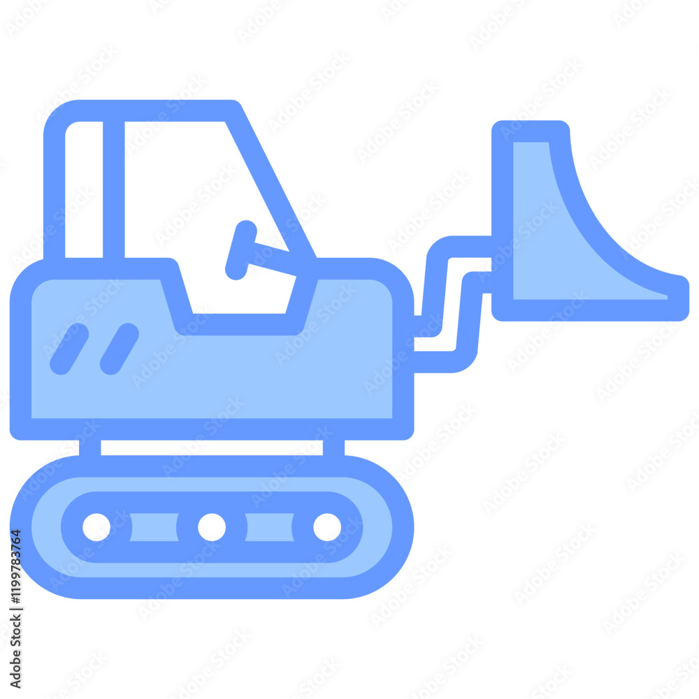 Obraz premium Loader Blue Icon