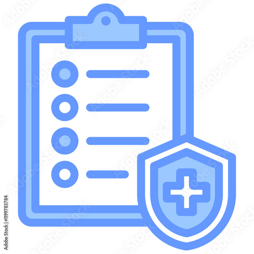 Safety Precaution Blue Icon