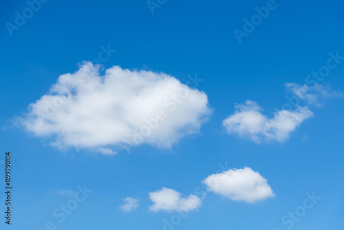 Tableau sur toile Blue sky with few clouds