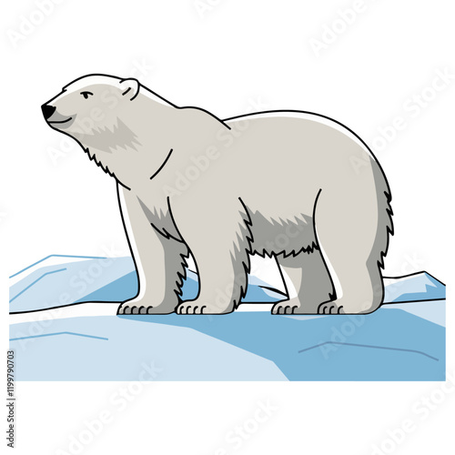 Ice bear vector art 