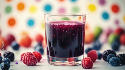 Topped with a few extra berries, the smoothie is both refreshing and indulgent.