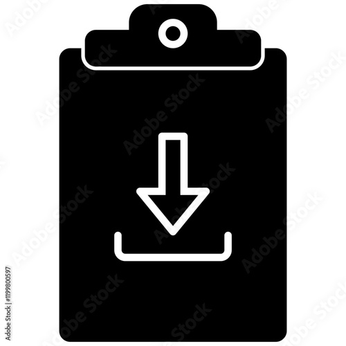 clipboard download icon
