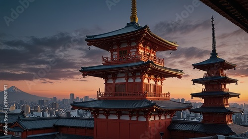 Senso-ji temple in Asakusa, Tokyo, Japan