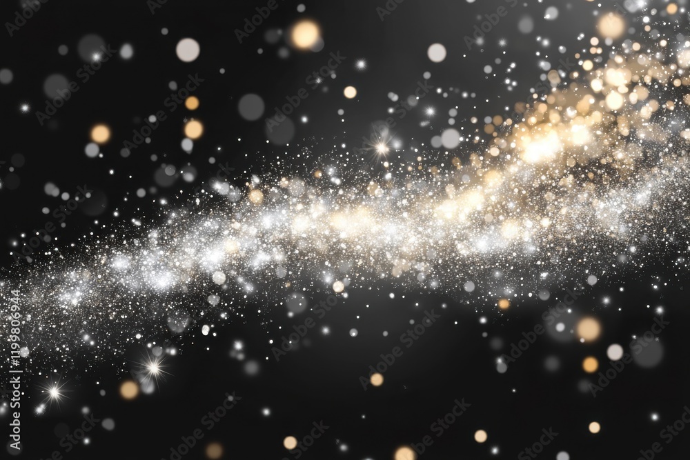 Obraz premium Elegant silver shimmer textures with foil highlights for beauty brands, event invitations, luxury packaging, and stylish jewelry displays. Perfect for chic marketing designs